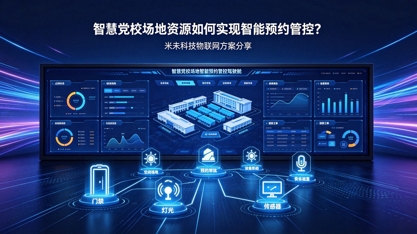 智慧党校场地资源如何实现智能预约管控？米未科技物联网方案分享